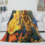 Portgas D. Ace Blanket Flannel Throw Kids Room Decoration
