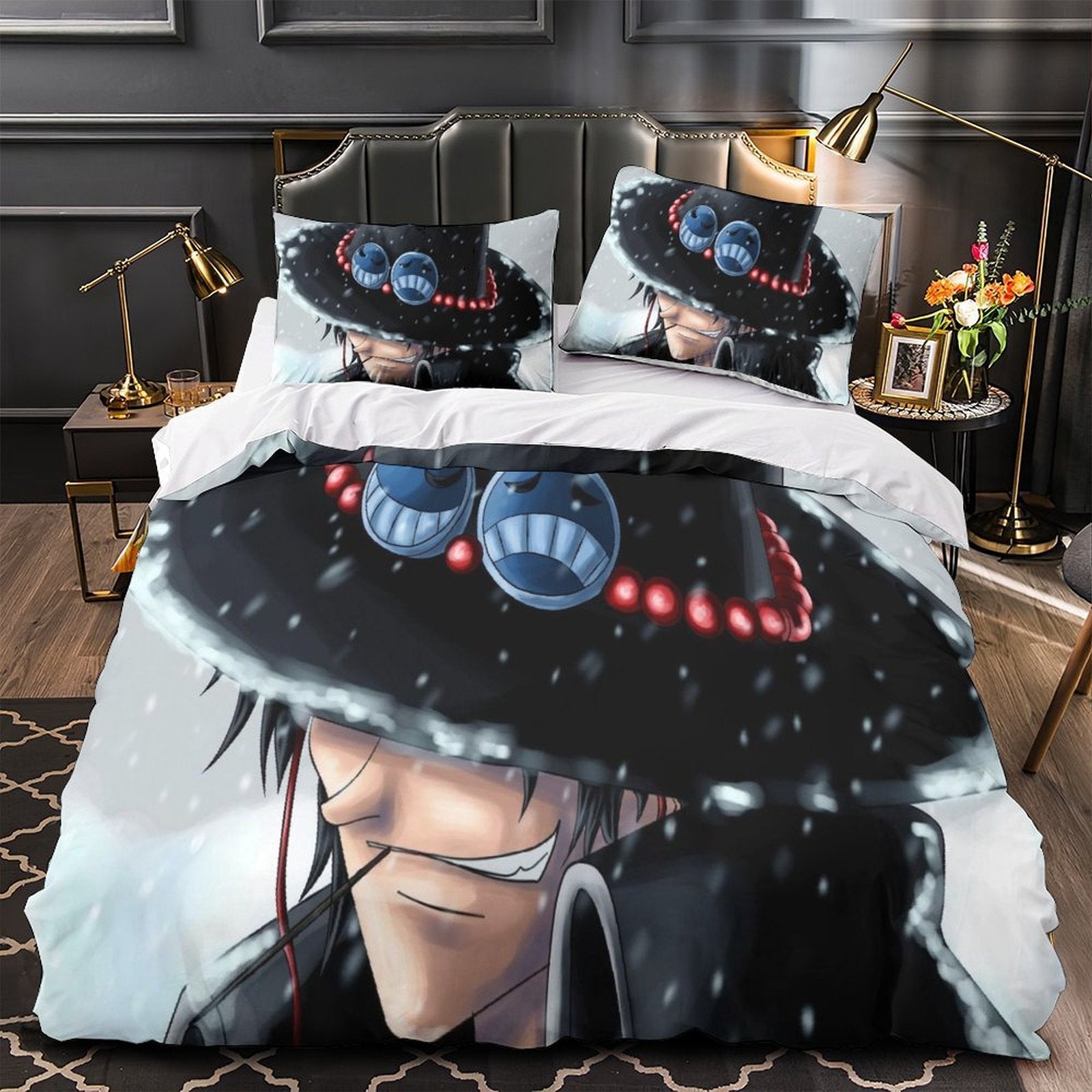 Portgas D. Ace Duvet Cover Pattern Bedding Set Without Filler