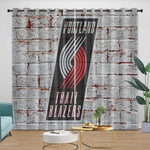 Portland Trail Blazers Curtains Blackout Window Drapes Room Decoration