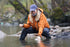 Orange Iris October Caddis Emerger Caddis  Trout Dry Fly - 6 Flies Hook Size 8