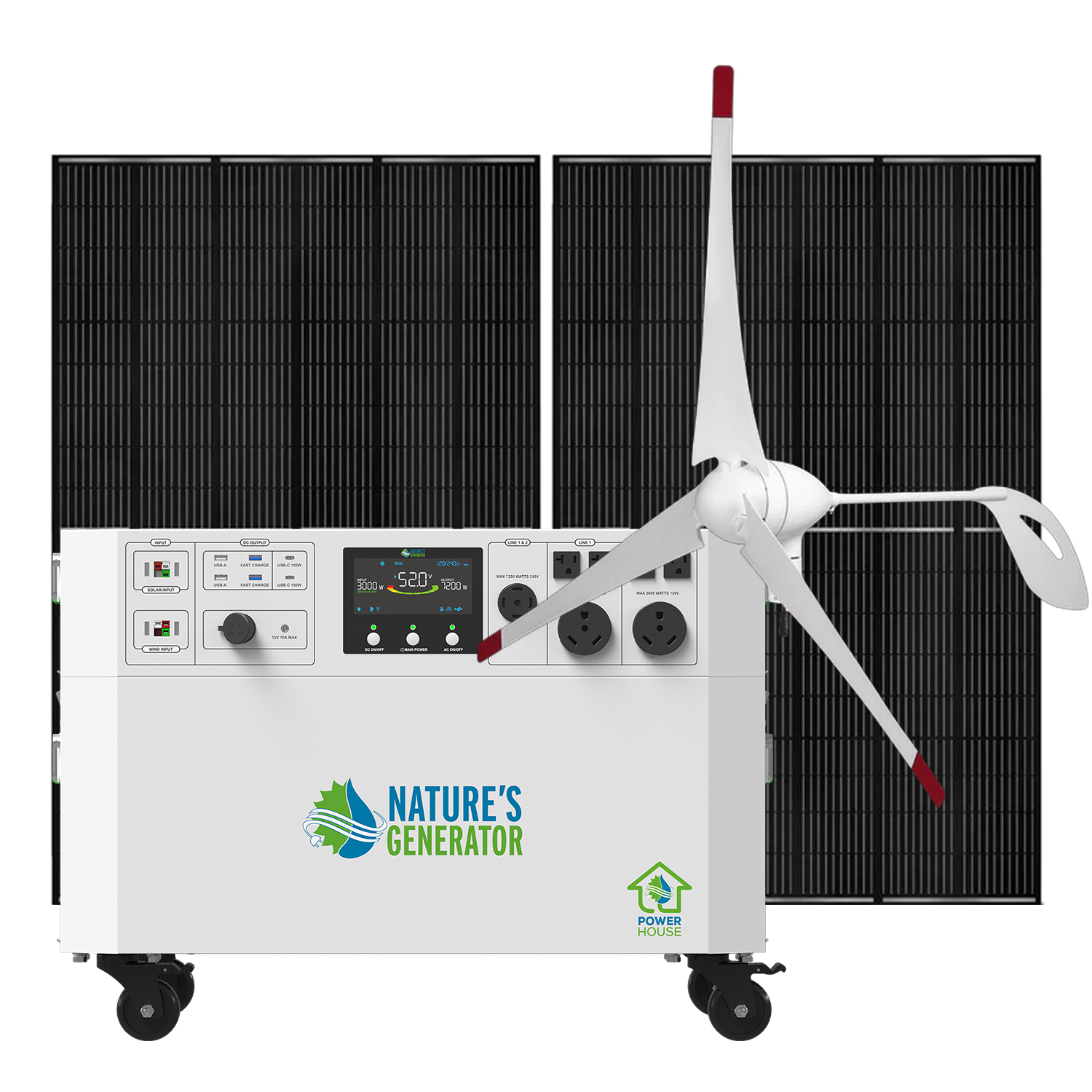 Powerhouse V2 Solar and Wind Generator