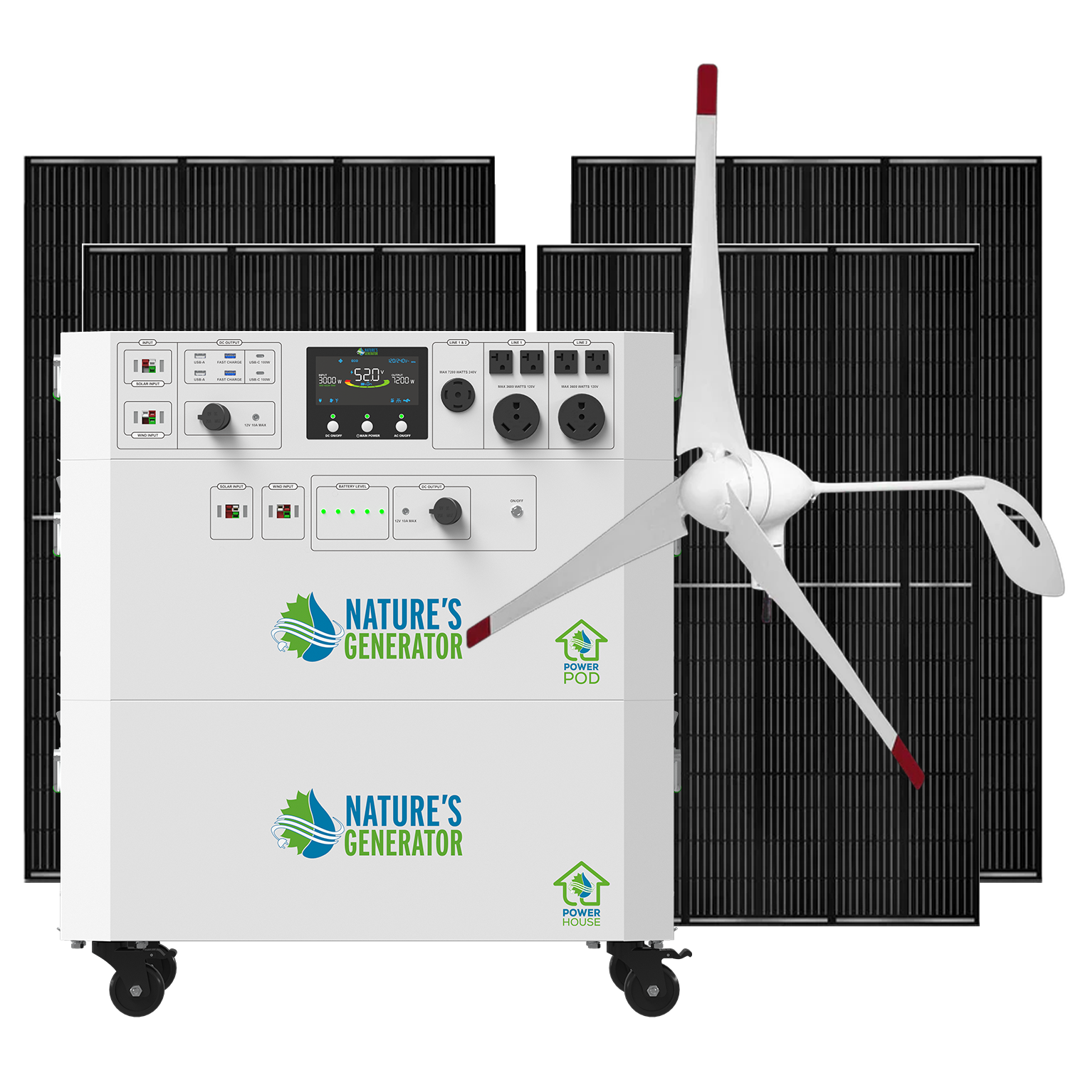 Powerhouse V2 Solar and Wind Generator