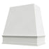 Primed Wood Range Hood With Tapered Front and Decorative Trim - 30", 36", 42", 48", 54" and 60" Widths Available