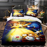 Princess Snow White Cinderella Belle Bedding Set Quilt Duvet Cover Sets