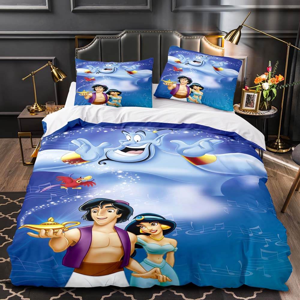 Princess Snow White Cinderella Rapunzel Merida Bedding Set Duvet Cover