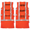Printed Hi-Vis Mesh Safety Vest with 2” Reflective Strips and Pocket - Orange