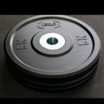Pro Bumper Training Plates with Center Steel Hub - Muscle D Fitness - Virgin Rubber