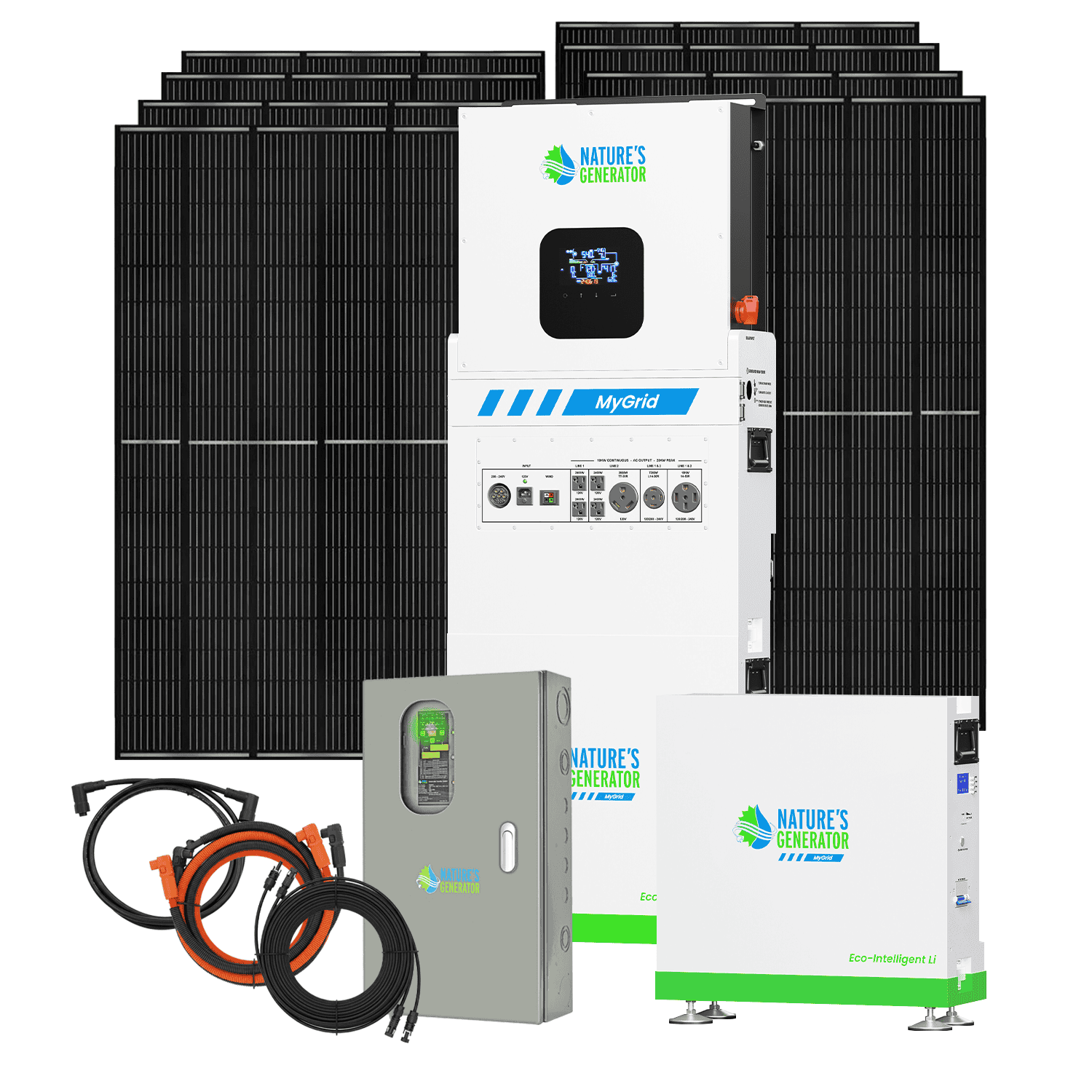 MyGrid 10K with Transfer Switch for House Battery Backup