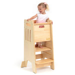 Standing Toddler Tower with Sliding Safety Door