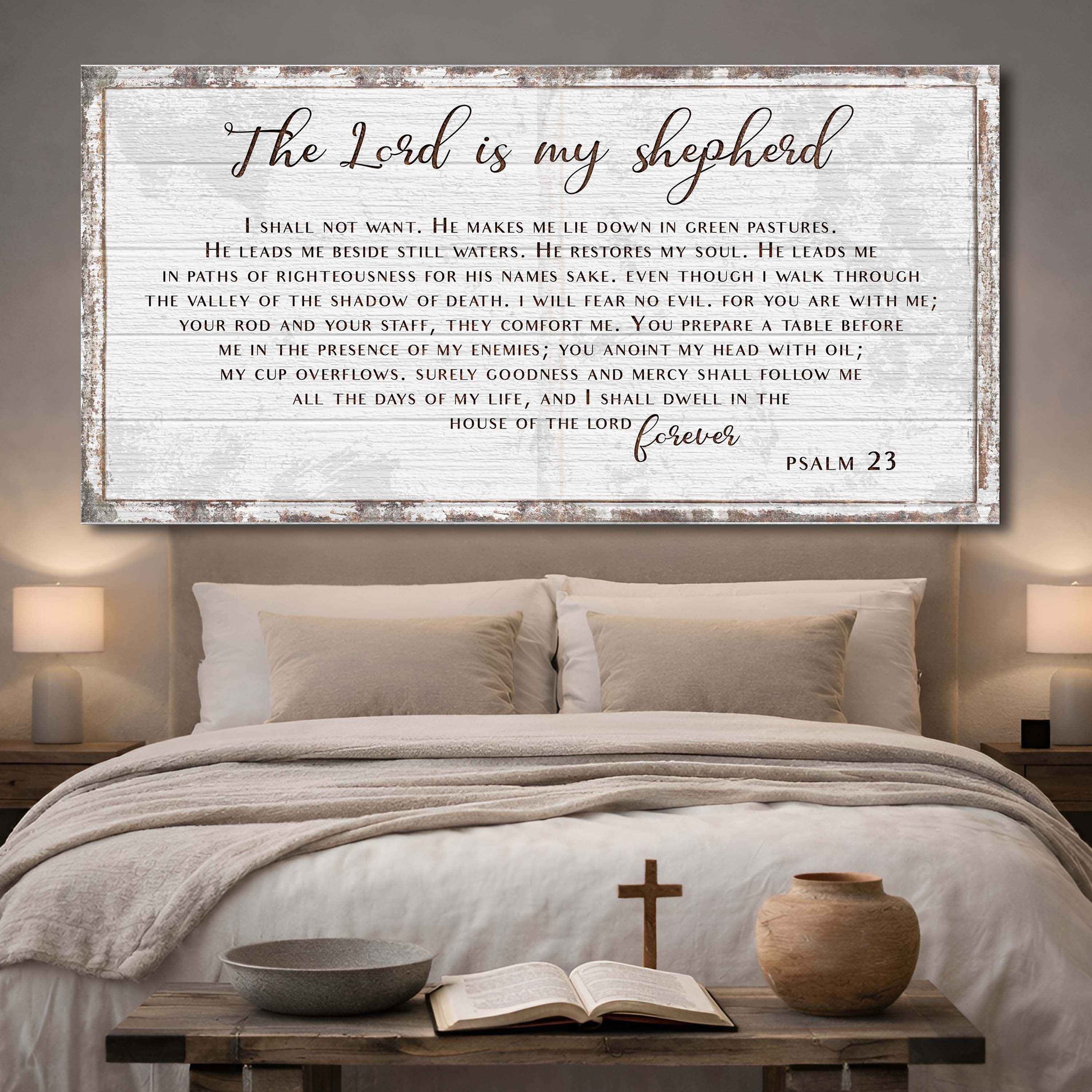Psalm 23 - The Lord Is My Shepherd Sign III