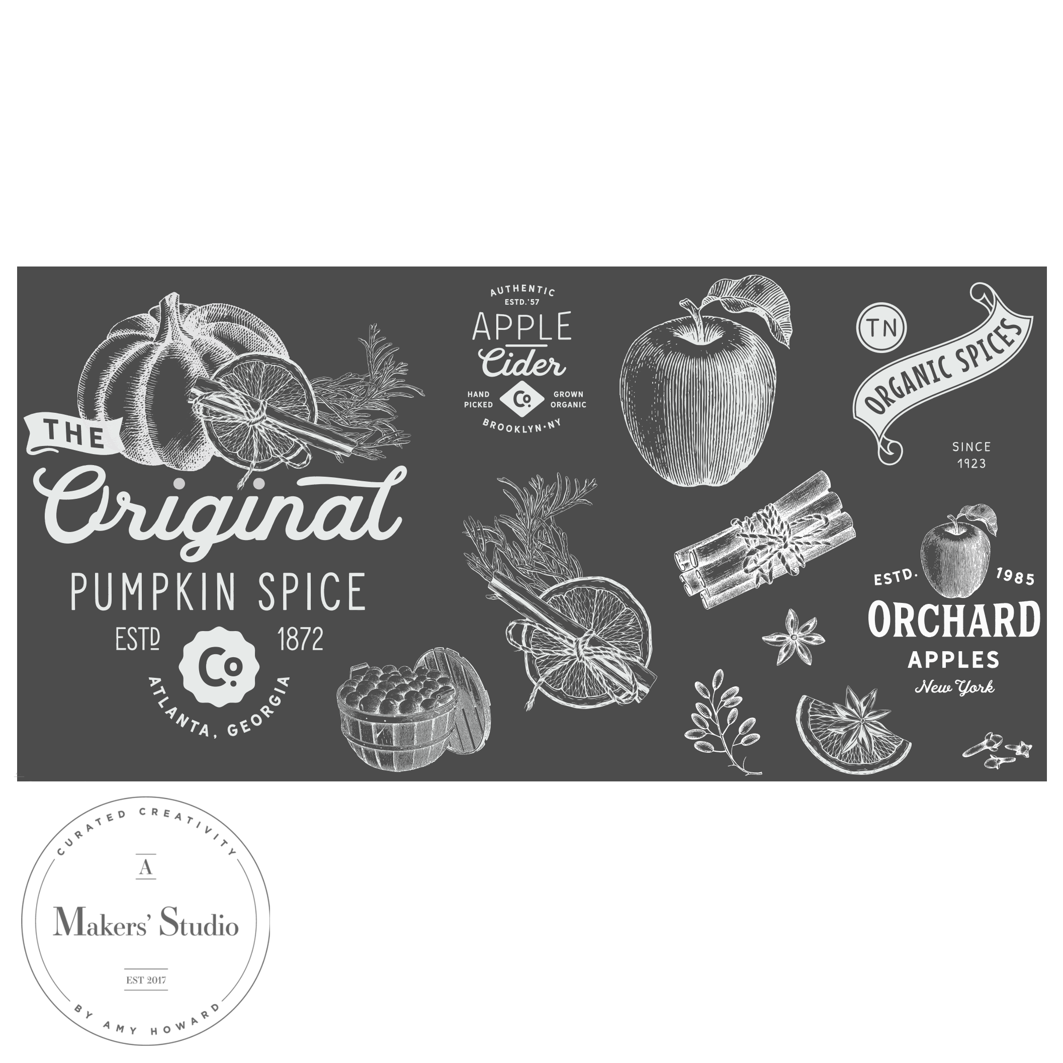 Pumpkin Spice - Mesh Stencil 12x24