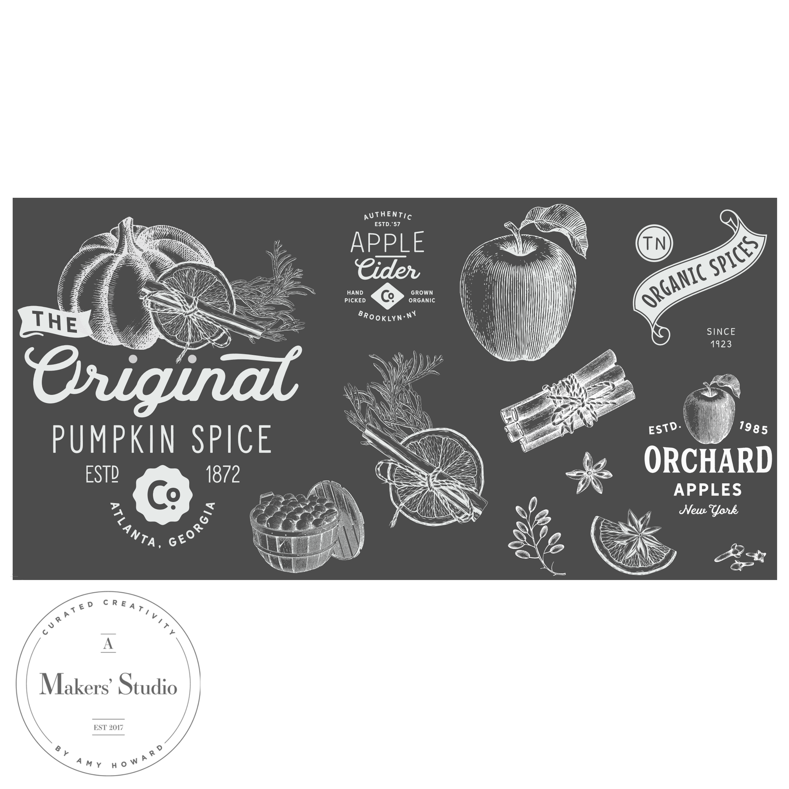 Pumpkin Spice - Mesh Stencil 12x24