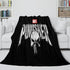 Punisher Blanket Pattern Flannel Kids Room Throw