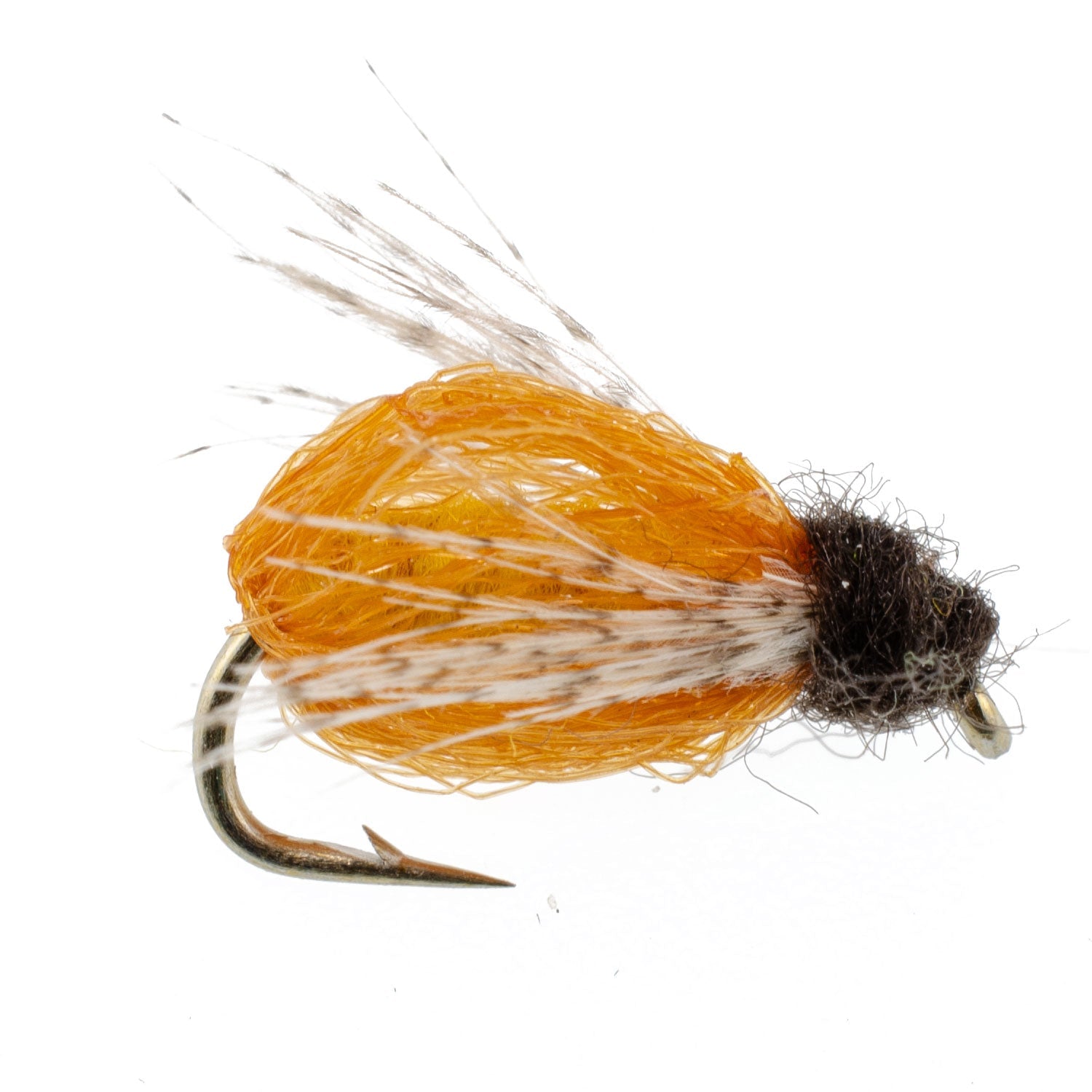 3 Pack LaFontaine Amber Deep Sparkle Caddis Pupa - Hook Size 12