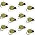 LaFontaine Olive Deep Sparkle Caddis Pupa - 1 Dozen Flies Hook Size 14