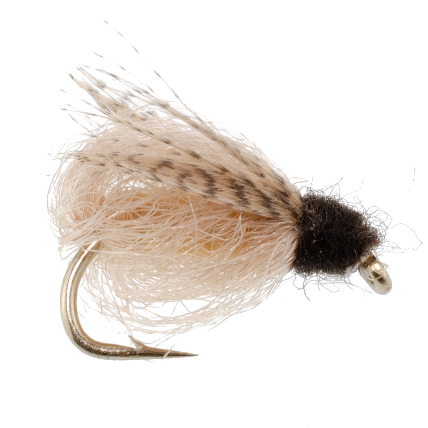 3 Pack LaFontaine Tan Deep Sparkle Caddis Pupa - Hook Size 14