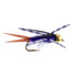 Bead Head Purple Batman Rubber Legs Nymph Fly - 12 Flies Hook Size 14