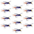 Bead Head Purple Batman Rubber Legs Nymph Fly - 12 Flies Hook Size 10