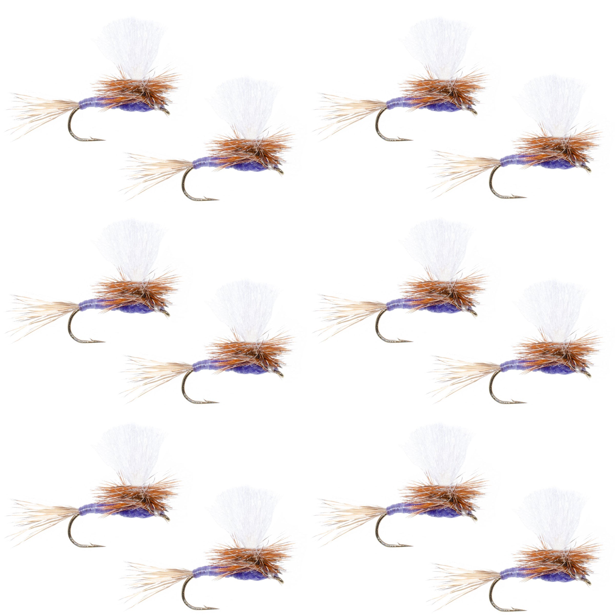Parachute Purple Haze Dry Fly - 12 Flies Size 16