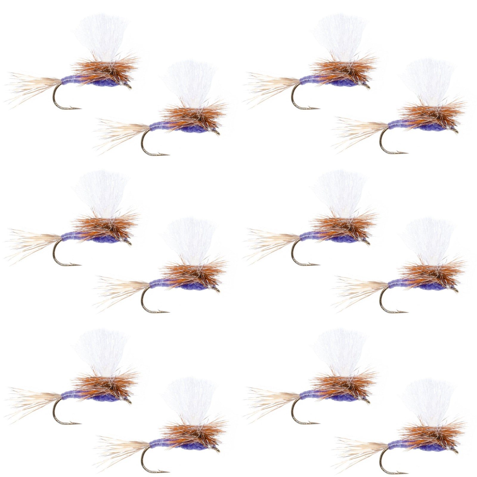 Parachute Purple Haze Dry Fly - 12 Flies Size 14