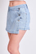 Women's Denim Wrap Skort