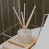 Salt and Sea White Translucent Tinted Glass Jar Reed Diffuser