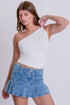 Women's 2 Button Pleated Skort