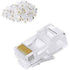 Silarius SIL-RJ45CAT5E UTP CAT5e RJ45 Plastic Plug (100-PACK)