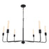 Radiant 6-Light Industrial Traditional Dimmable Chandelier