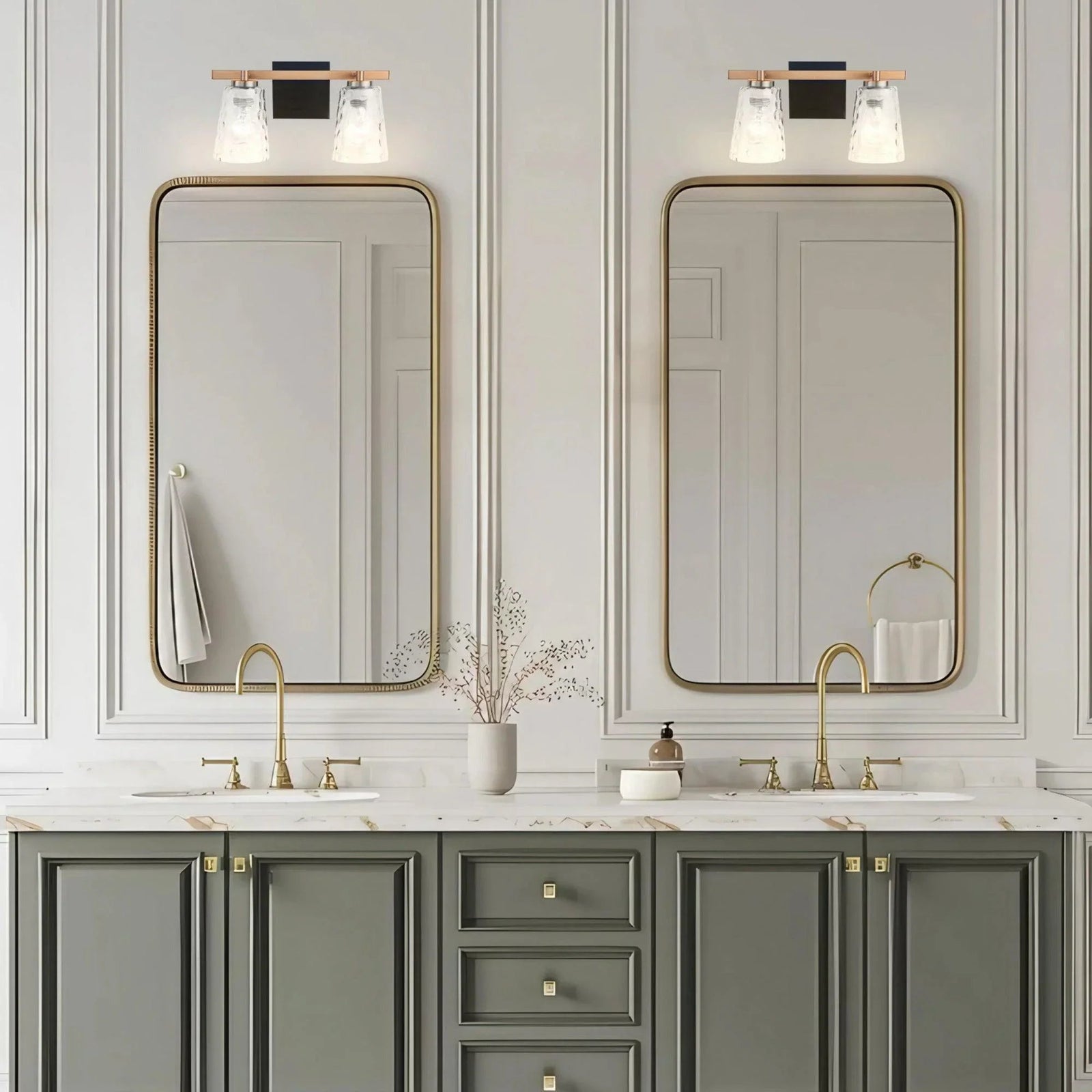 Radiance Modern 2-Light Dimmable Vanity Light