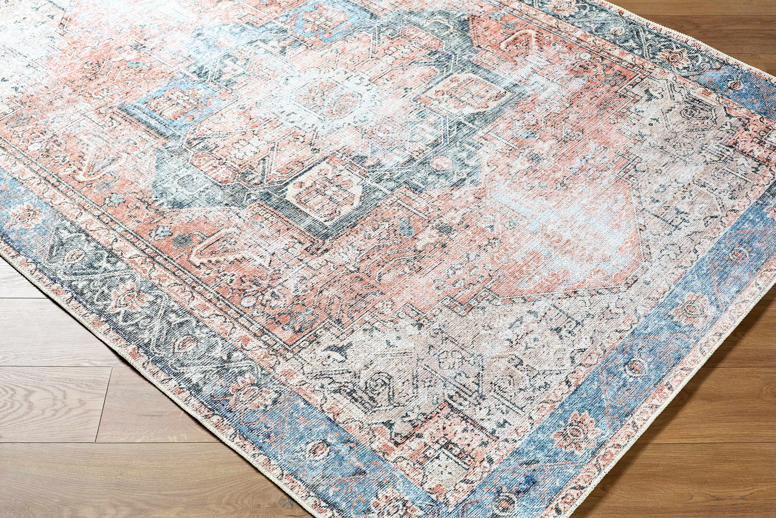 Rosman Distressed Washable Rug
