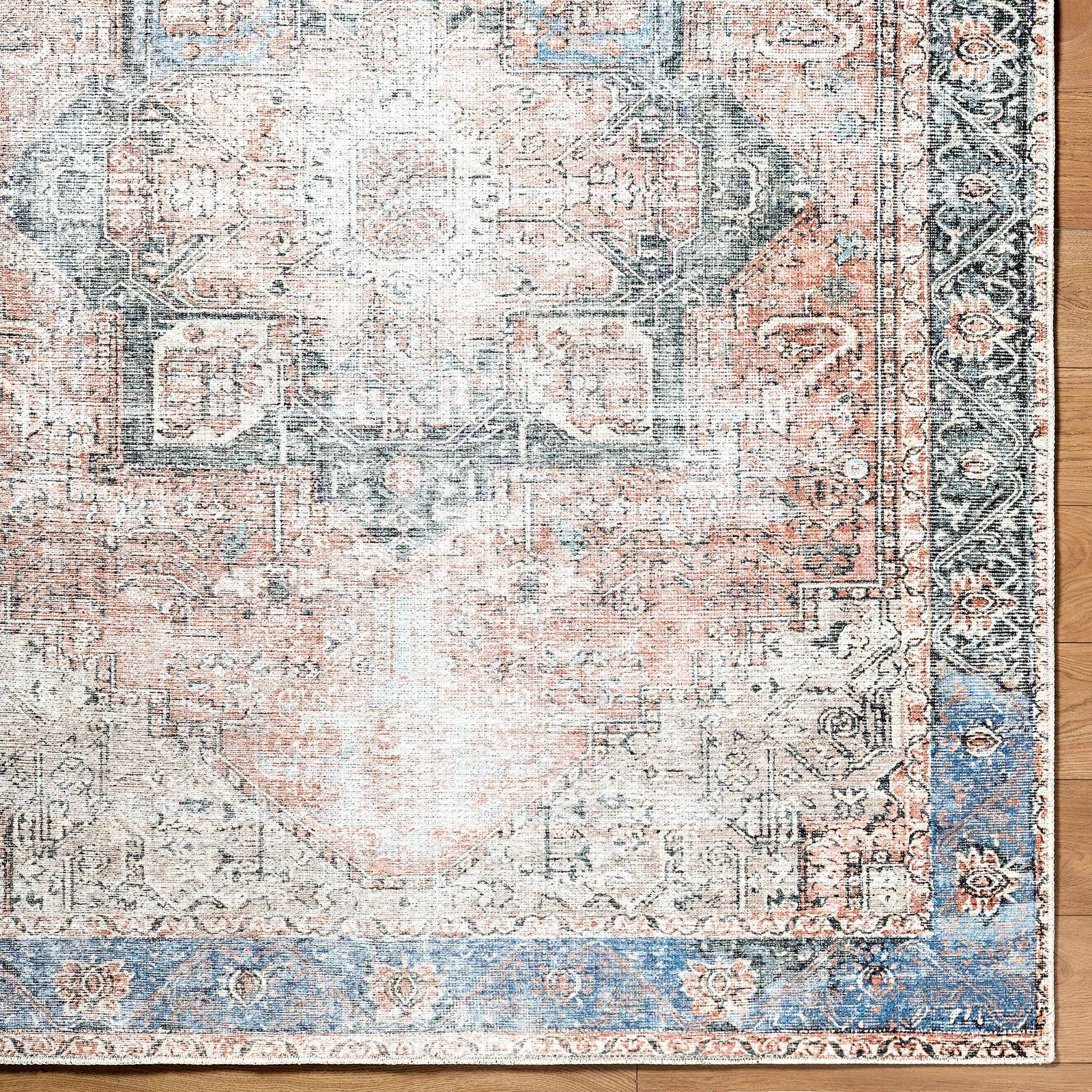 Rosman Distressed Washable Rug