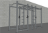 TGrip Commercial Dual Power Rack - 3x3 Steel - Functional Multi-Grip Pull-Up - Plate Storage - J-Hooks