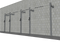 TGrip Commercial 20' Low Profile Wall Mount Rig - 3x3 Steel - Functional Multi-Grip Pull-Up - Sandwich Style J-Hooks