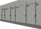 TGrip Commercial 24' Low Profile Wall Mount Rig - 3x3 Steel - Functional Multi-Grip Pull-Up - Sandwich Style J-Hooks