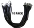Rubber Tarp Straps w/ Crimped S Hooks | 10 PACK | LENGTH OPTIONS