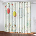 Rabbit Curtains Blackout Window Treatments Drapes for Room Decoration