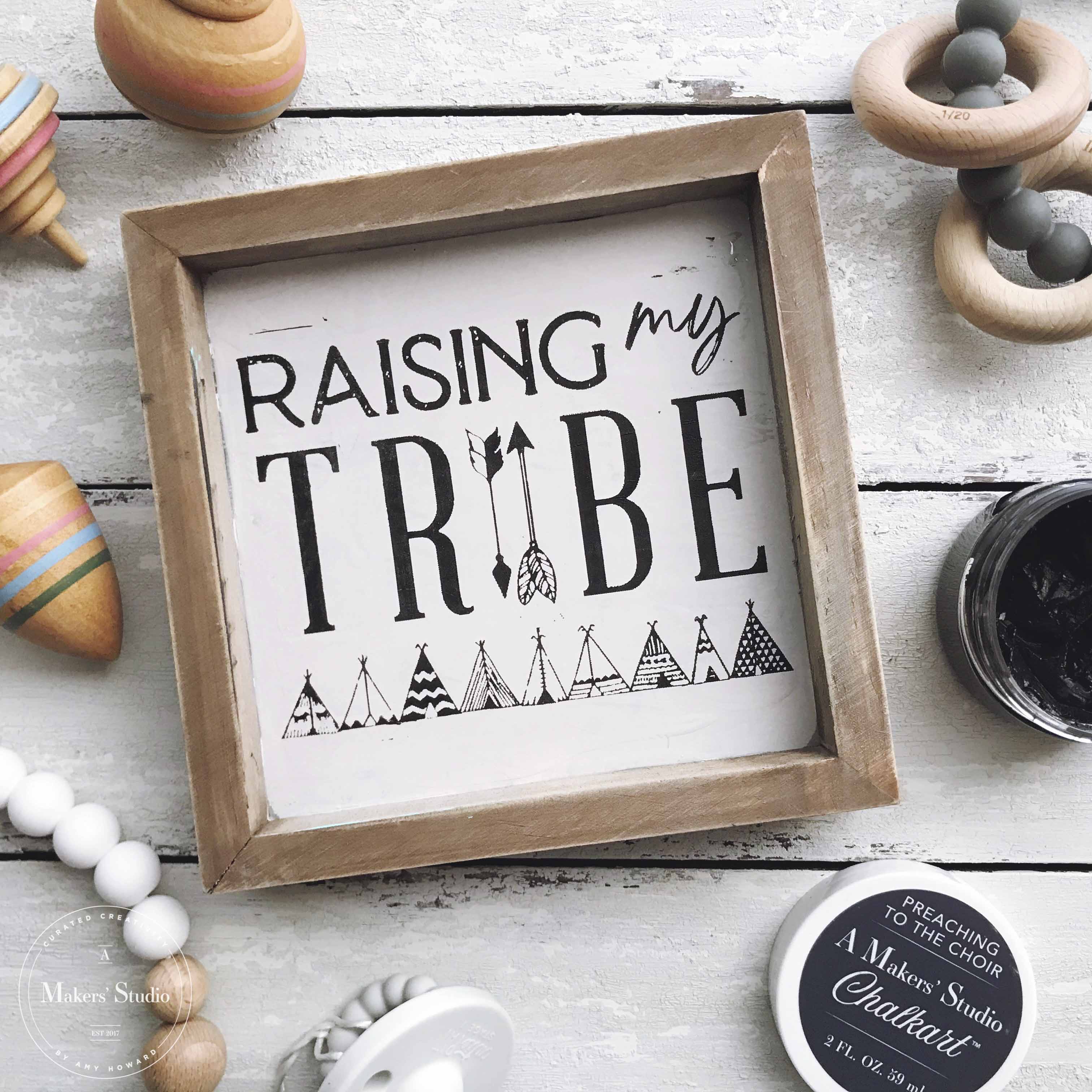 Raising My Tribe - Mesh Stencil 5.5x8.5