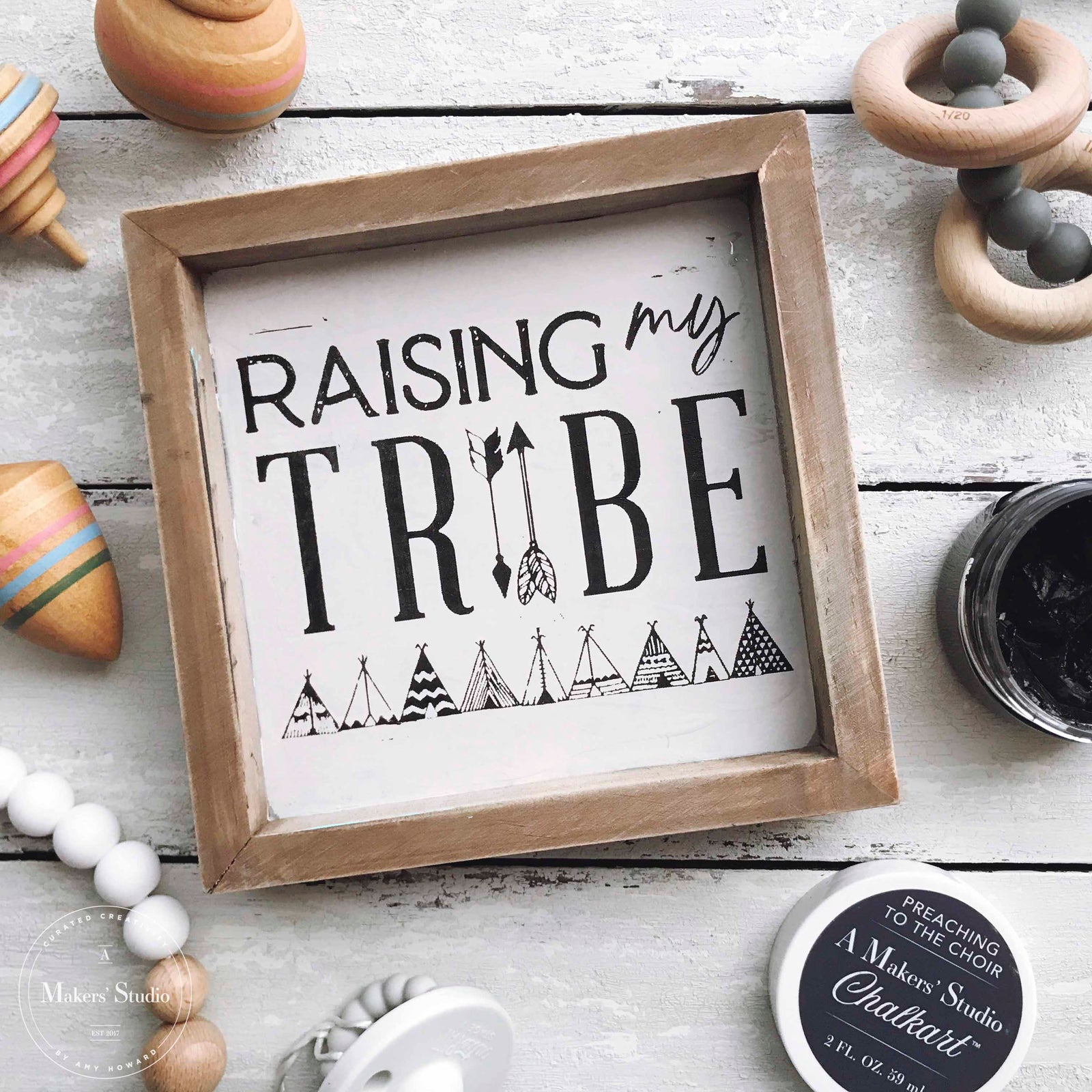 Raising My Tribe - Mesh Stencil 5.5x8.5