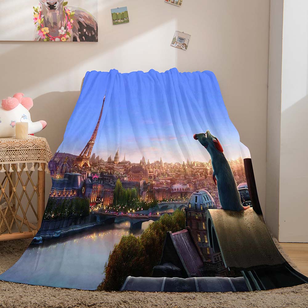 Ratatouille Blanket Flannel Throw Room Decoration