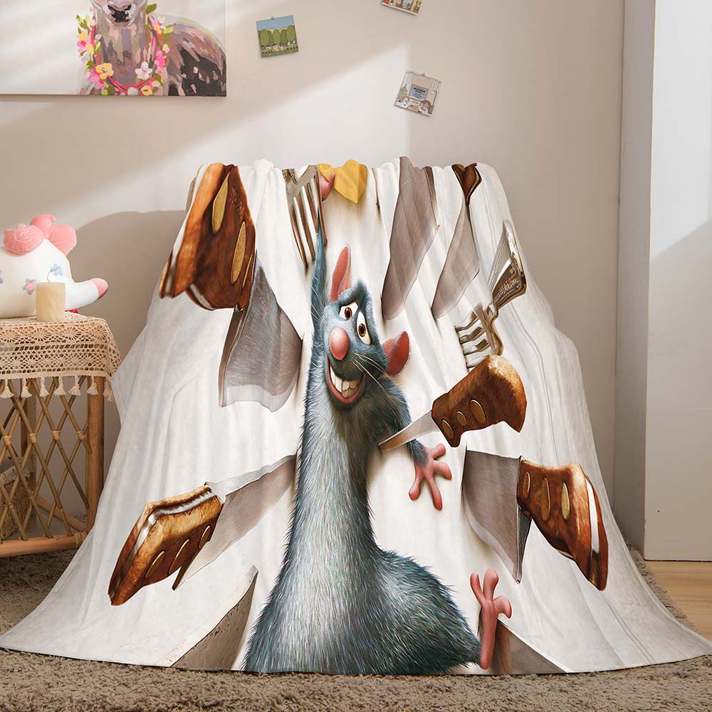 Ratatouille Blanket Flannel Throw Room Decoration