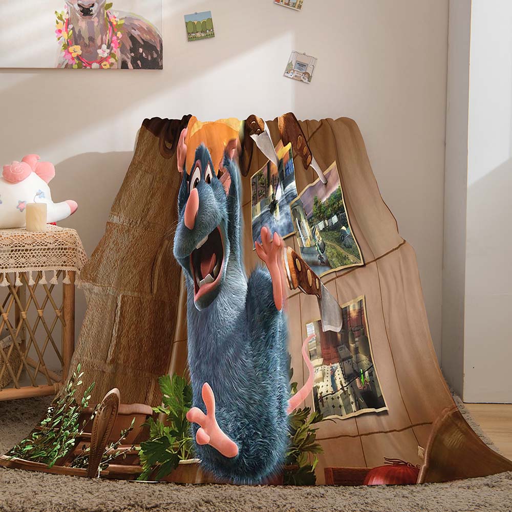 Ratatouille Blanket Flannel Throw Room Decoration