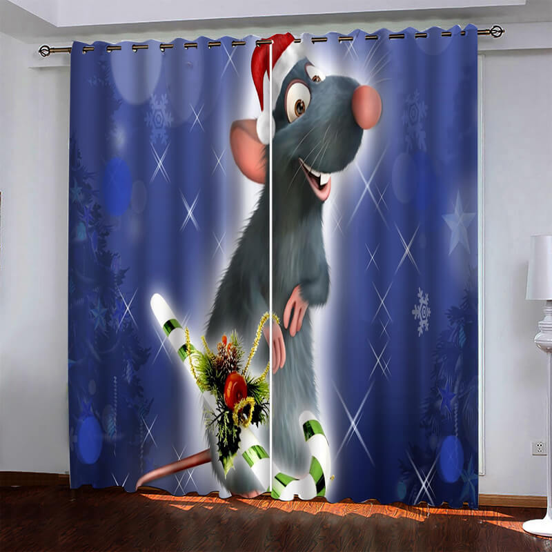 Ratatouille Curtains Pattern Blackout Window Drapes