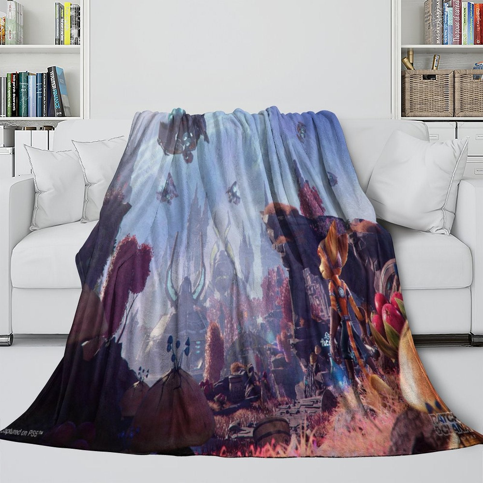 Ratchet Clank Rift Apart Blanket Flannel Throw Room Decoration