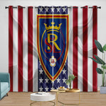 Real Salt Lake Curtains Blackout Window Drapes Room Decoration
