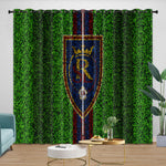 Real Salt Lake Curtains Blackout Window Drapes Room Decoration