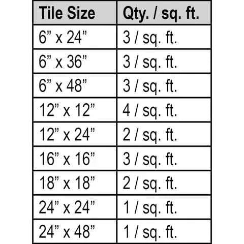 Spin Doctor Tile Leveling System – 1/8" Threaded Posts for Large Format Tile Case Of 12