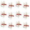 Red Fur Flying Ant Terrestrial Trout Dry Fly - 1 Dozen Flies Hook Size 14