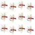 Red Fur Flying Ant Terrestrial Trout Dry Fly - 1 Dozen Flies Hook Size 14