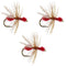 3 Pack Red Fur Flying Ant Terrestrial Trout Dry Fly - Hook Size 14